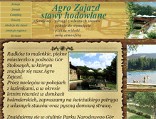 Tablet Screenshot of agrozajazdradkow.pl